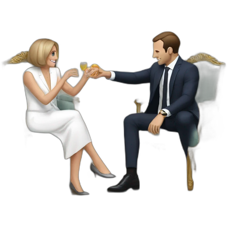 Macron sur brigitte emoji