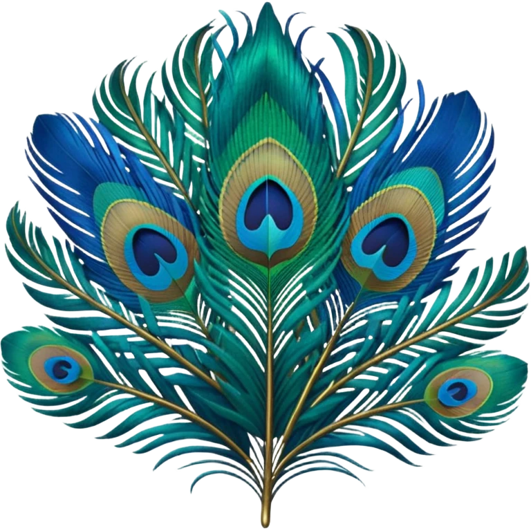 Peacock feather emoji