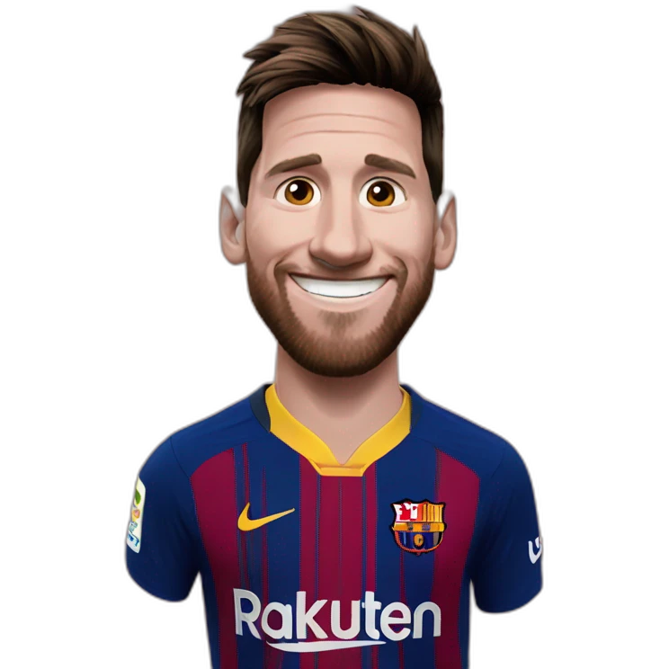 happy messi emoji
