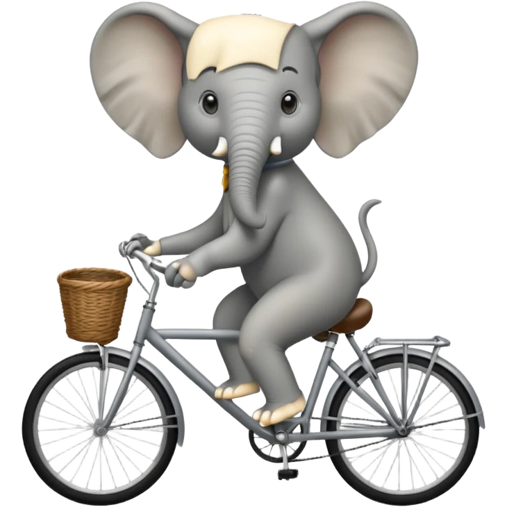elephant riding a bicycle emoji