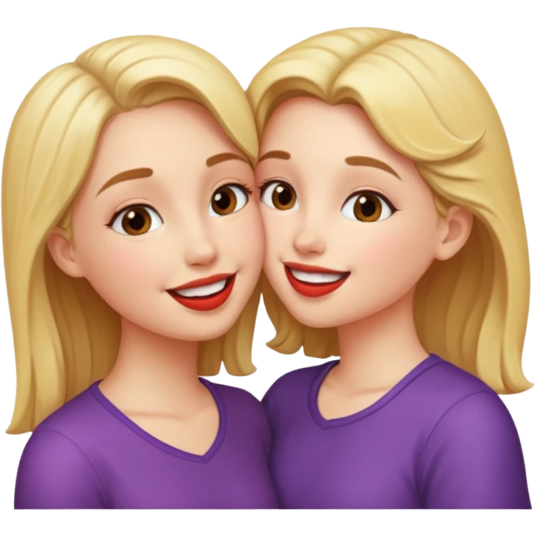 Girl kiss girl emoji
