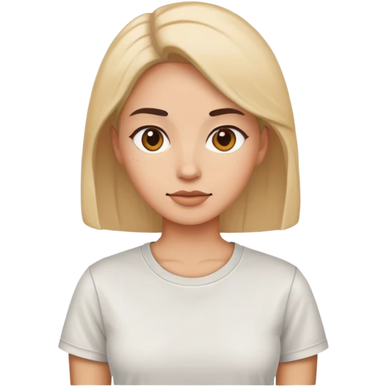 woman wearing a t-shirt emoji