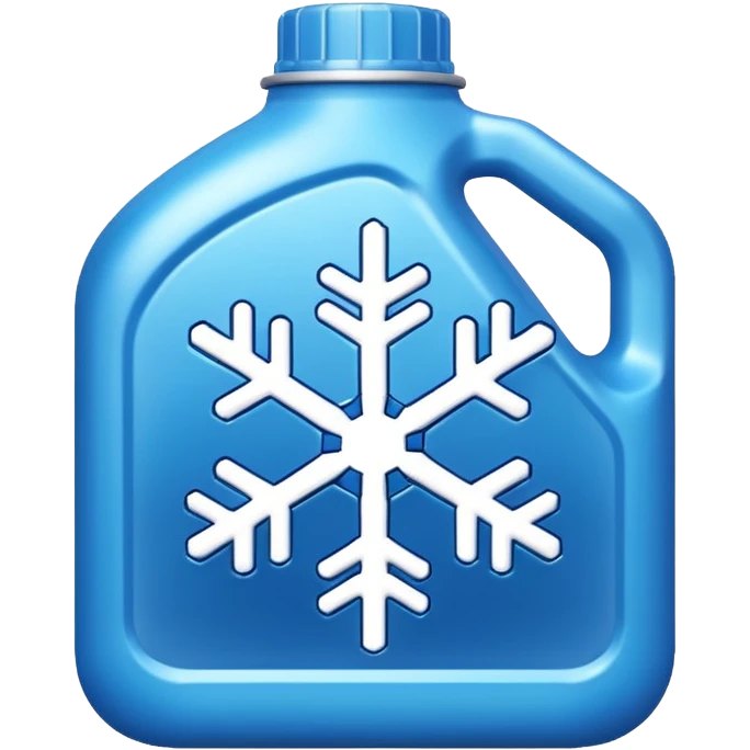 antifreeze car product, snowflake icon emoji