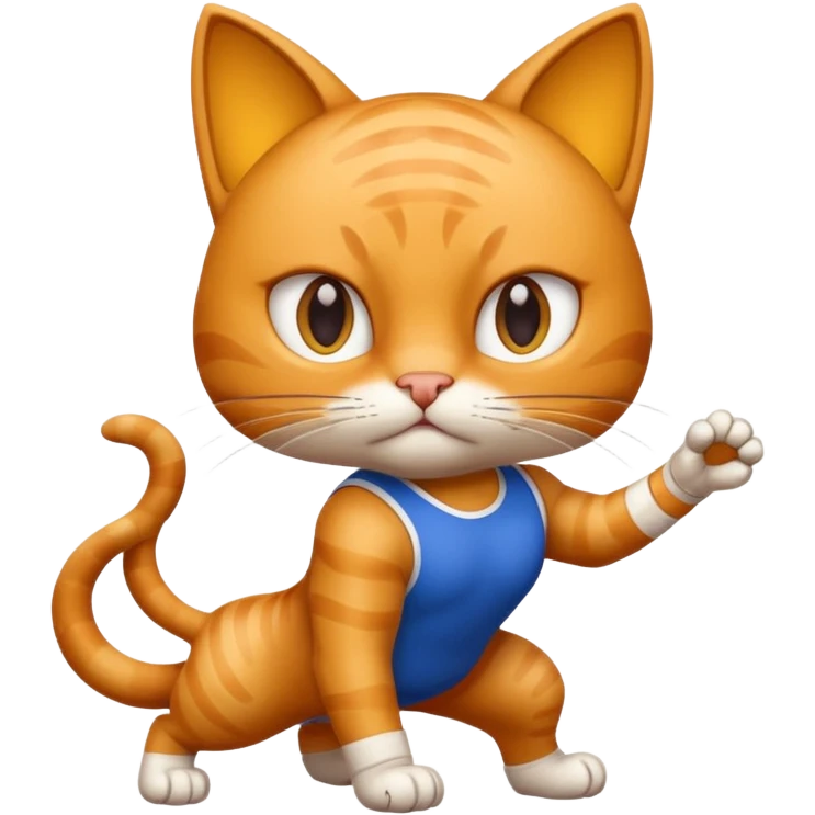 Sporty cat  emoji