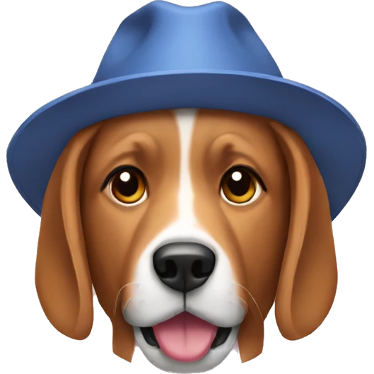Dog hat emoji