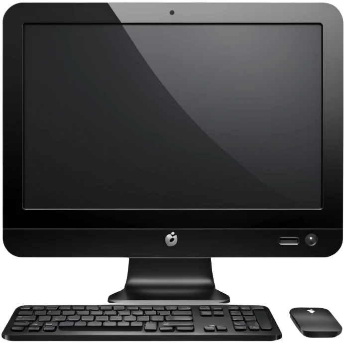 desktop computer in glossy design emoji