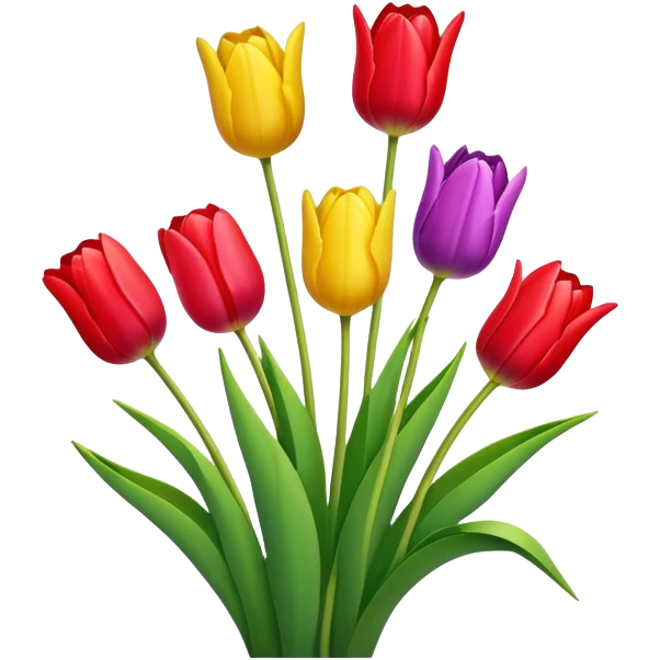 Tulips emoji