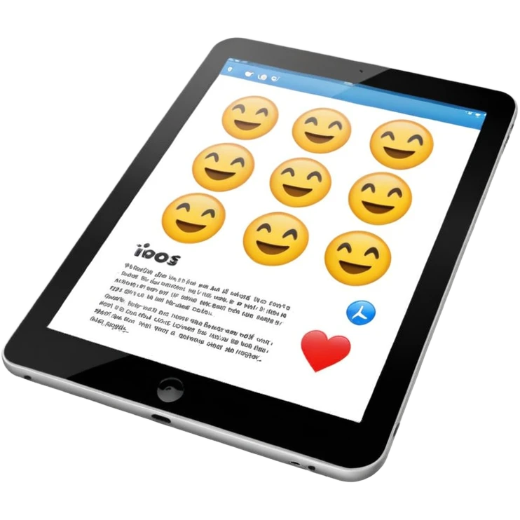 web article on tablet emoji
