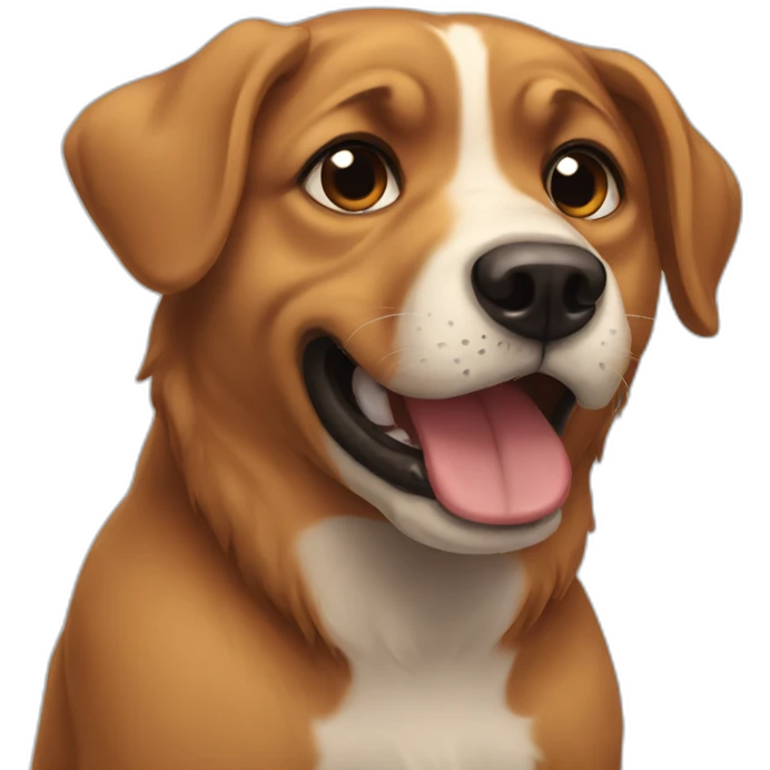 Dog cry emoji