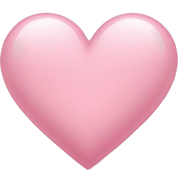 Light pink heart  emoji