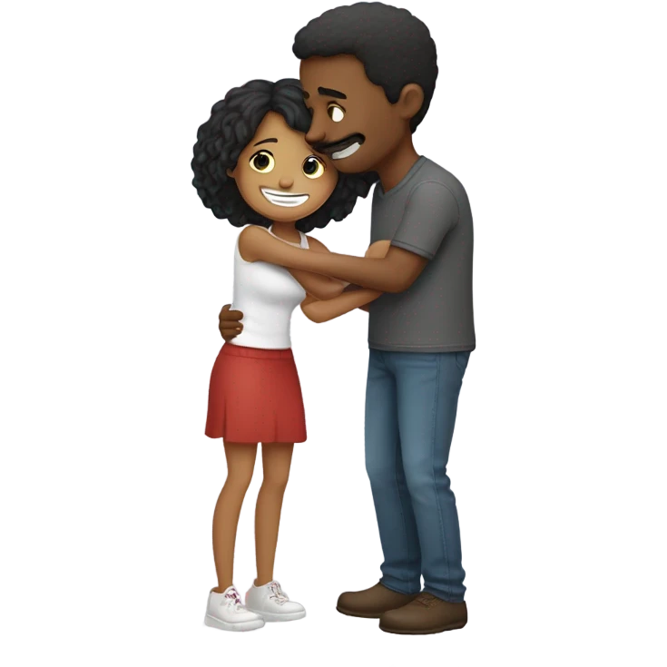 Couple ￼the hug￼ emoji