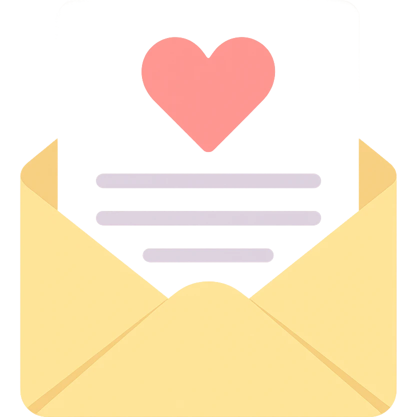 Romantic letter emoji