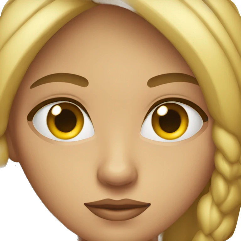 Femme qui a un oeil pas droit emoji