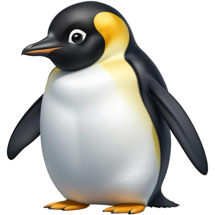 cinematic-adult-emperor-penguin-portrait-emoji,-head-tilted-playfully-and-inquisitively,-with-glossy,-pristine-plumage,-sparkling-eyes-filled-with-curiosity,-simplified-yet-irresistibly-adorable-features, black face emoji