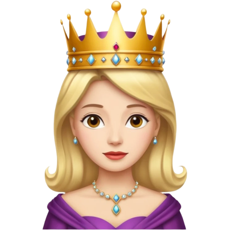 beautiful queen emoji