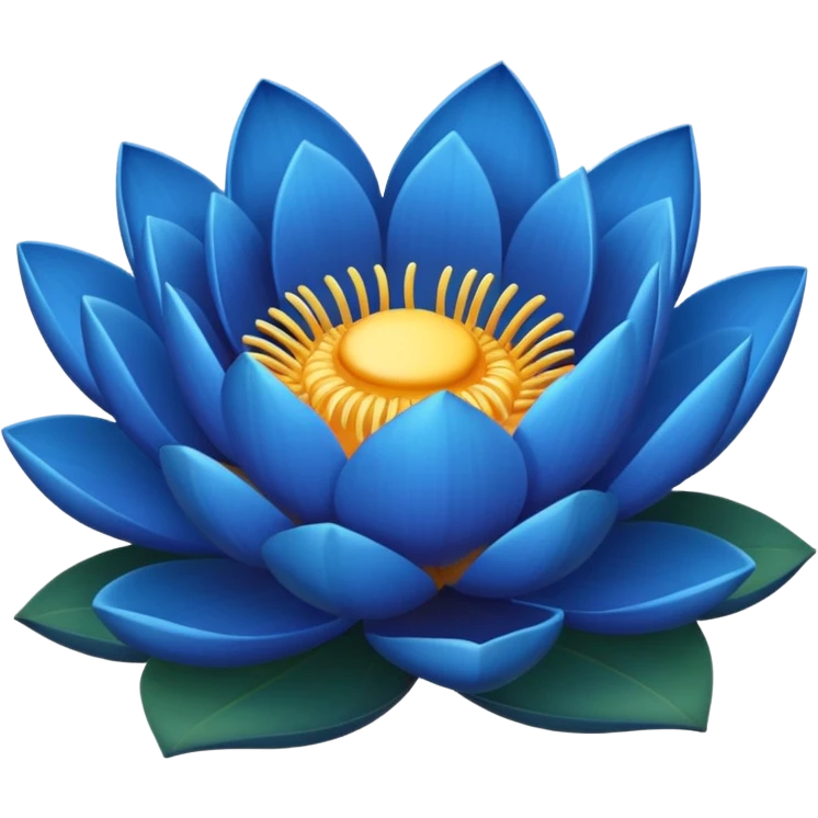 Blue lotus emoji