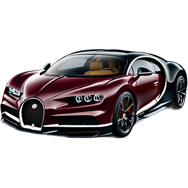 Burgundy Bugatti Chiron Super Sport emoji