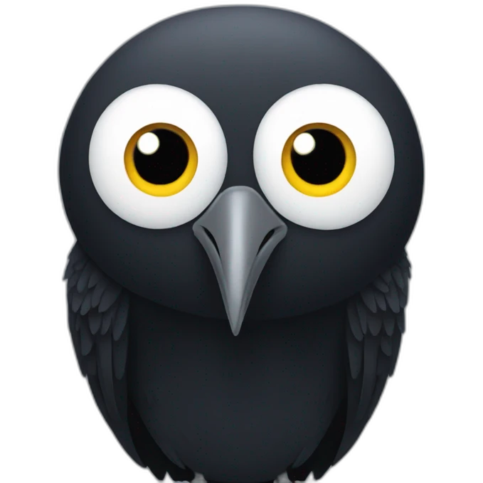 Crow emoji