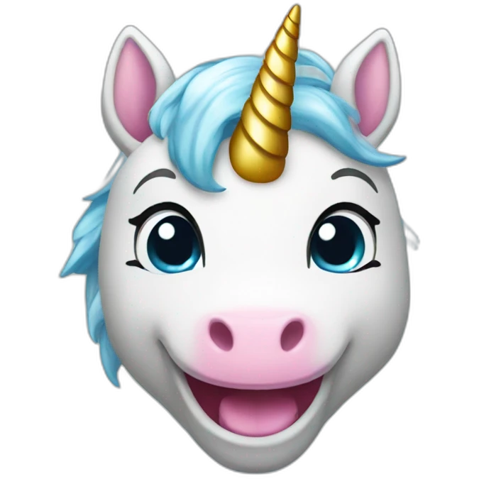 happy diamond unicorn emoji