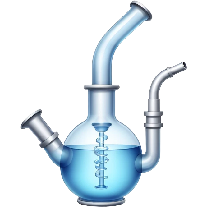 glass water pipe emoji style emoji