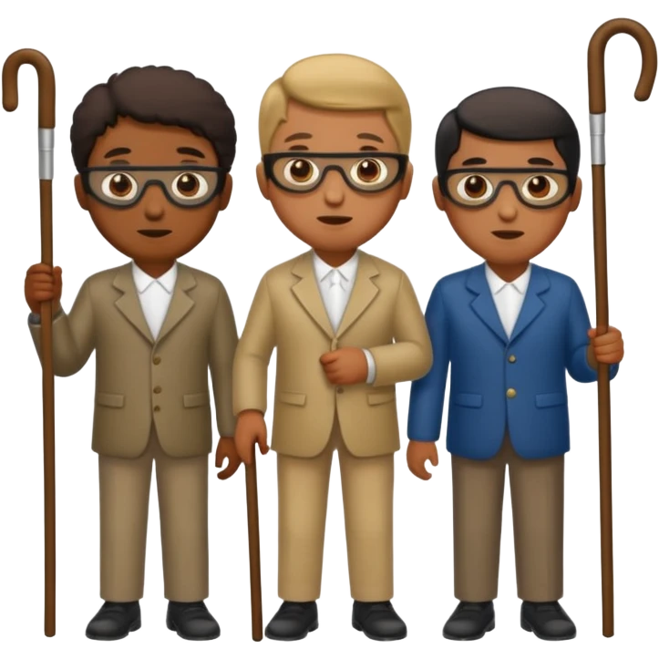 Blind men  emoji