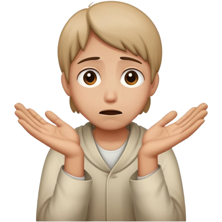 person begging for forgiveness with remorseful expression and pleading hands emoji