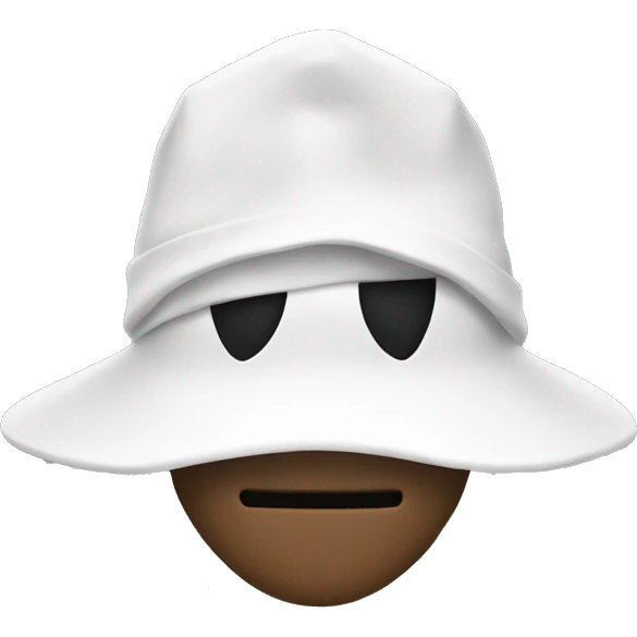 hacker with white hat emoji