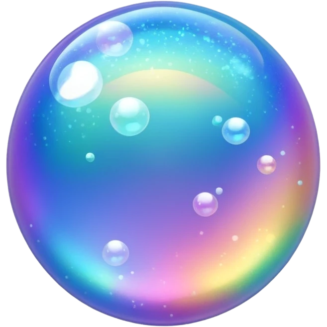 glitter bubbles cian emoji