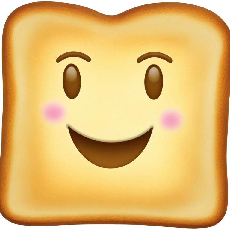 cheerful toast emoji