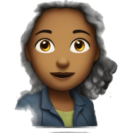 portrait of girl in car emoji