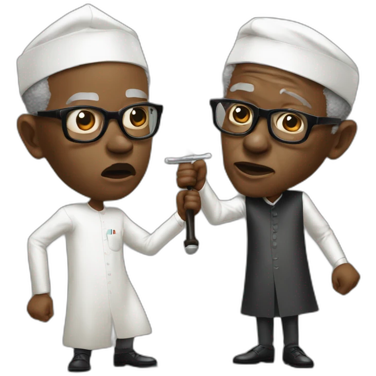 buhari and tinubu fighting emoji