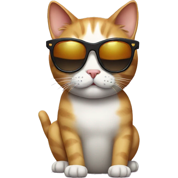 Cat with sunglasses emoji
