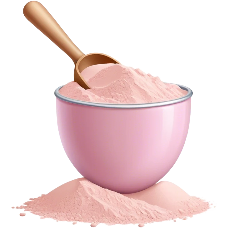Pink protein powder  emoji