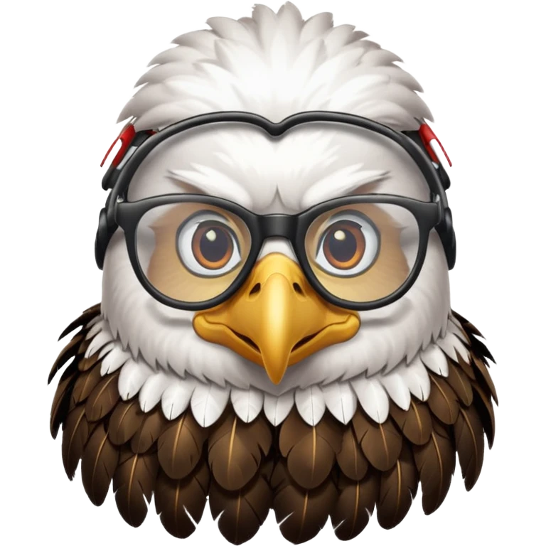 eagle with glasses emoji