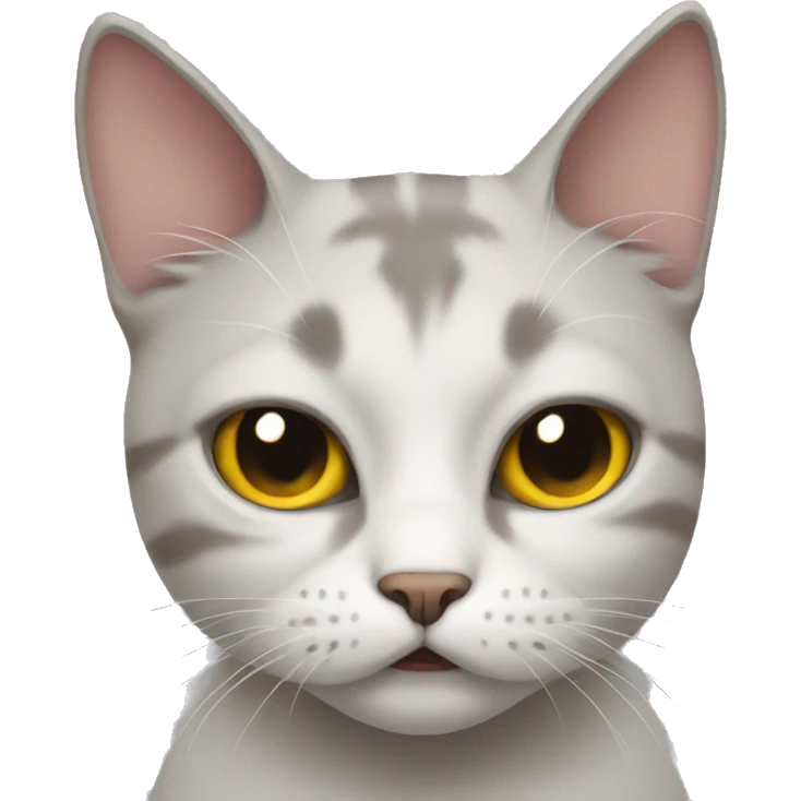 cat with disgusted face emoji