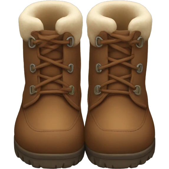 Brown winter boots emoji