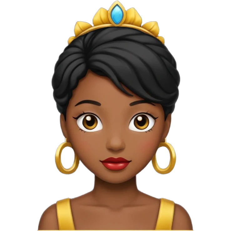 fancy black girl  emoji