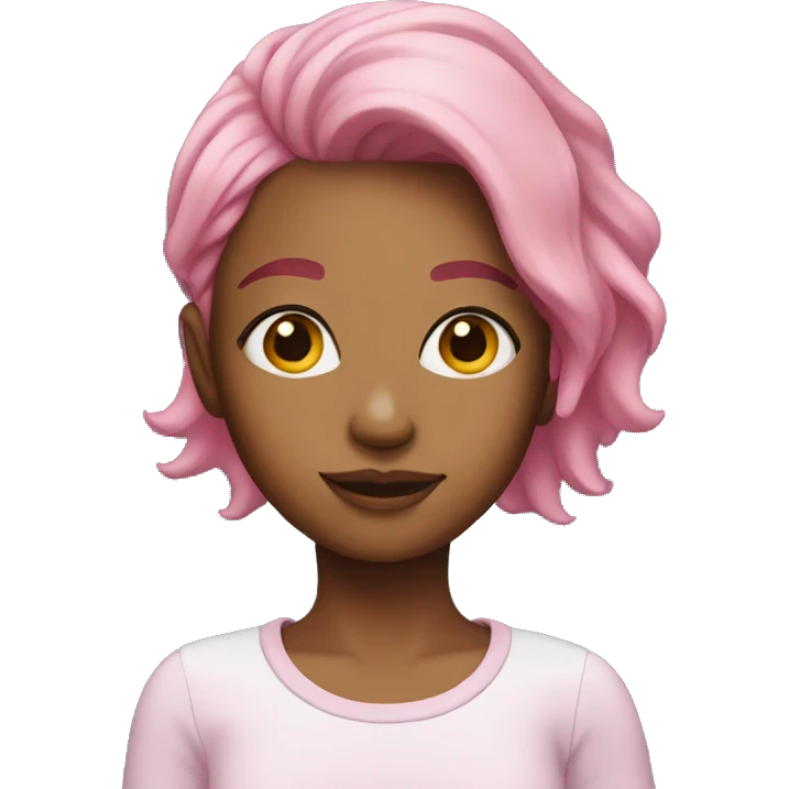 Girl with pink hair  emoji