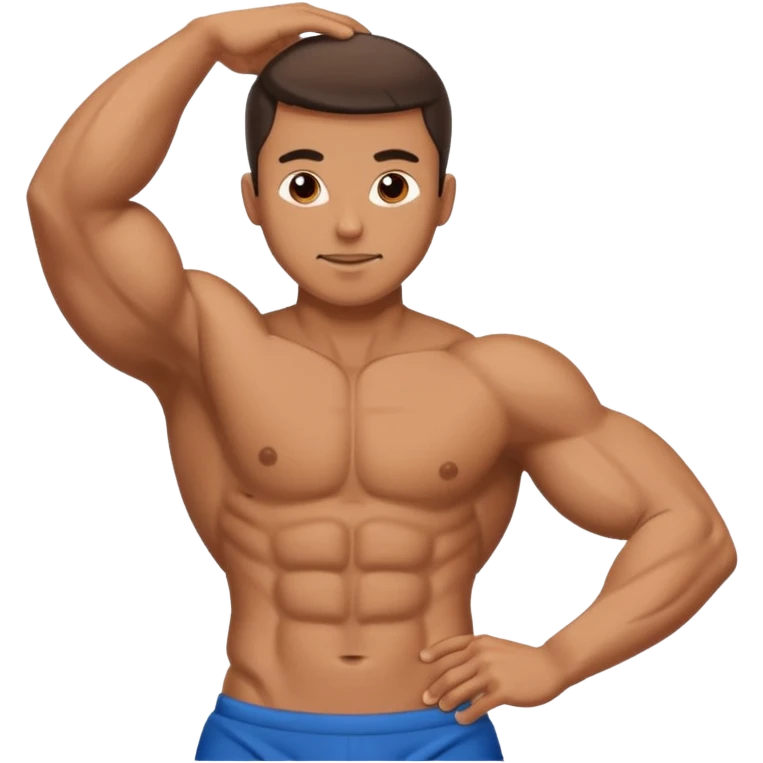 man doing abdominals emoji