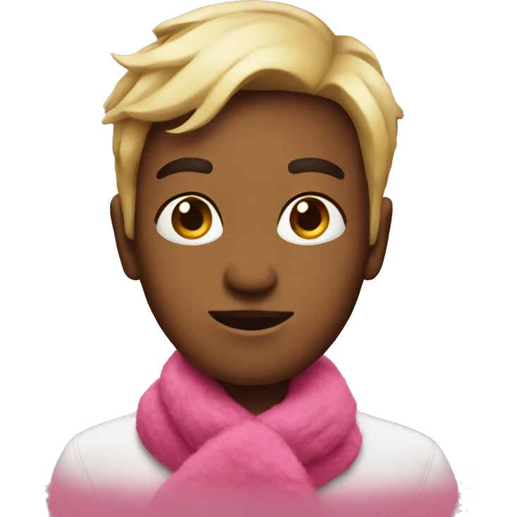 Pink Christmas emoji