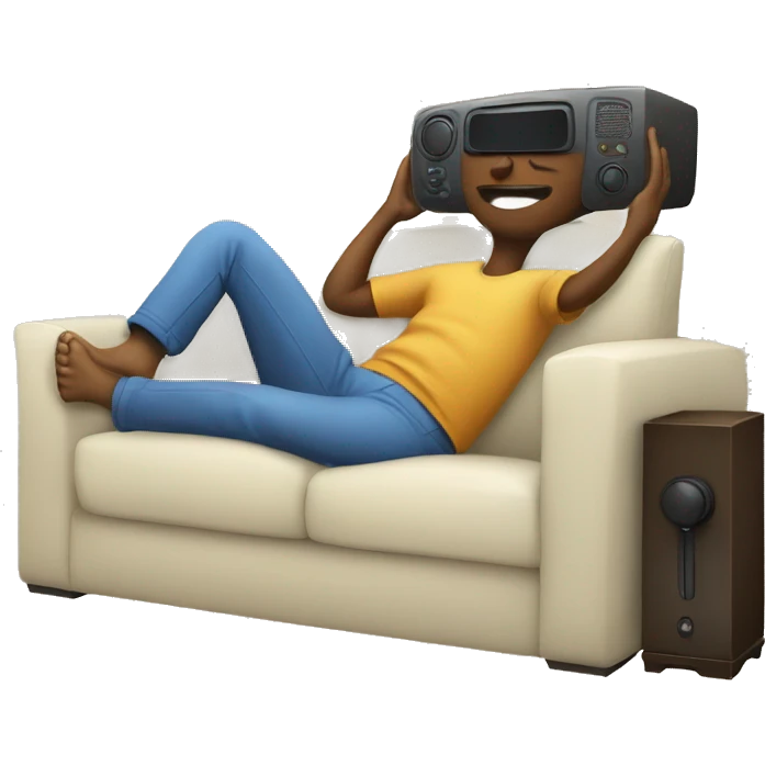 relax Person watch tv emoji