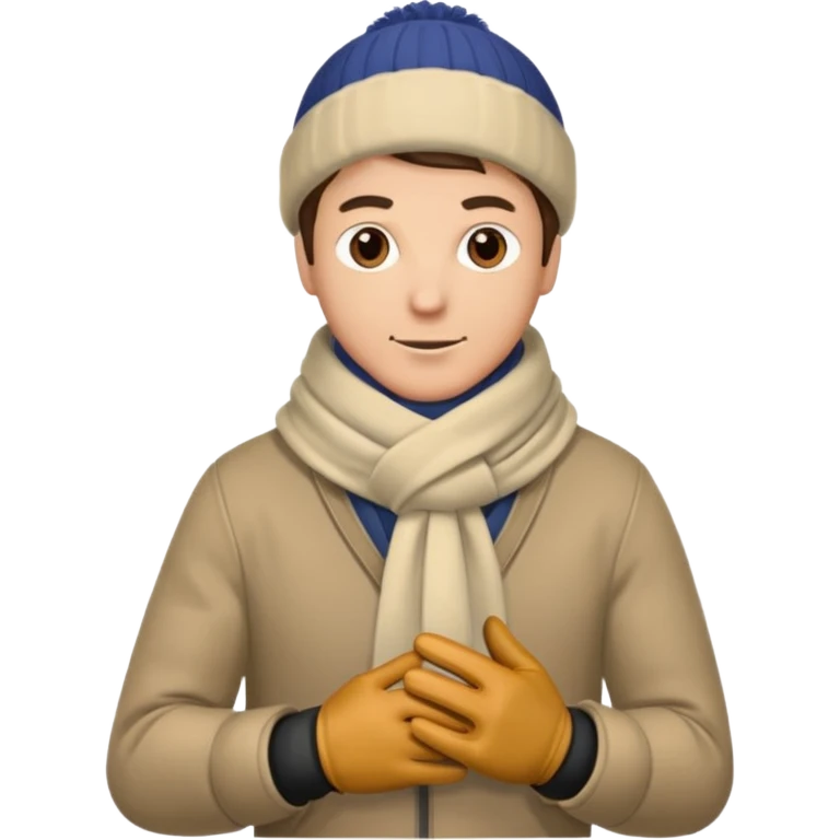 hombre caminando abrigado emoji