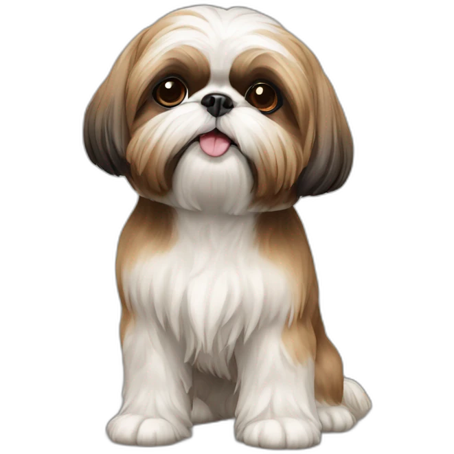 Dog Shih Tzu full-height emoji