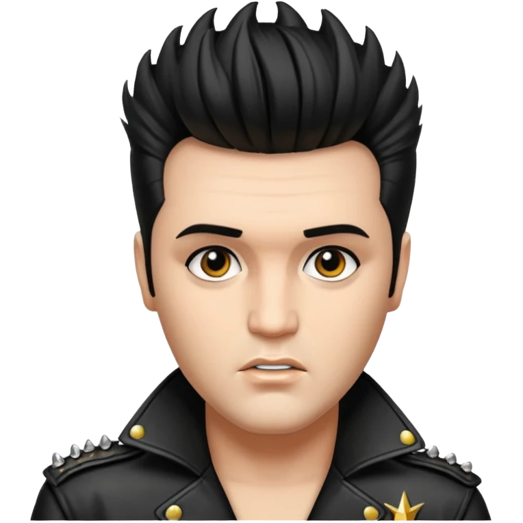 элвис пресли с панк причёской ирокезом emoji