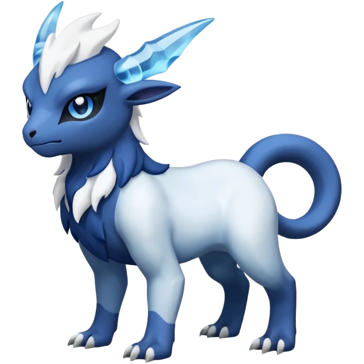 Shiny Absol-Amaura-Fakémon-hybrid-creature (full body)  emoji