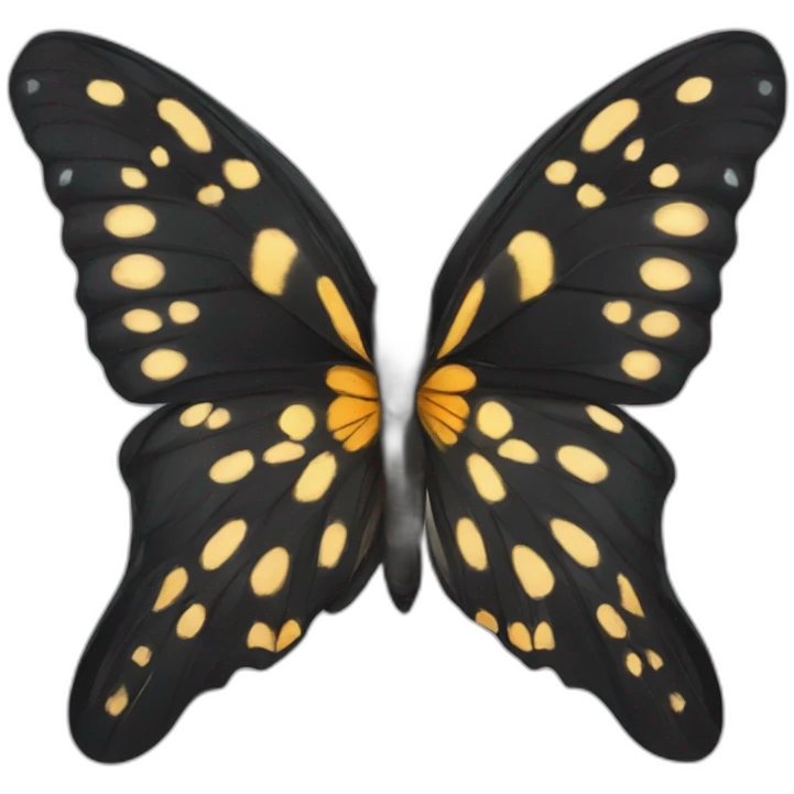 the most beautiful black butterfly emoji