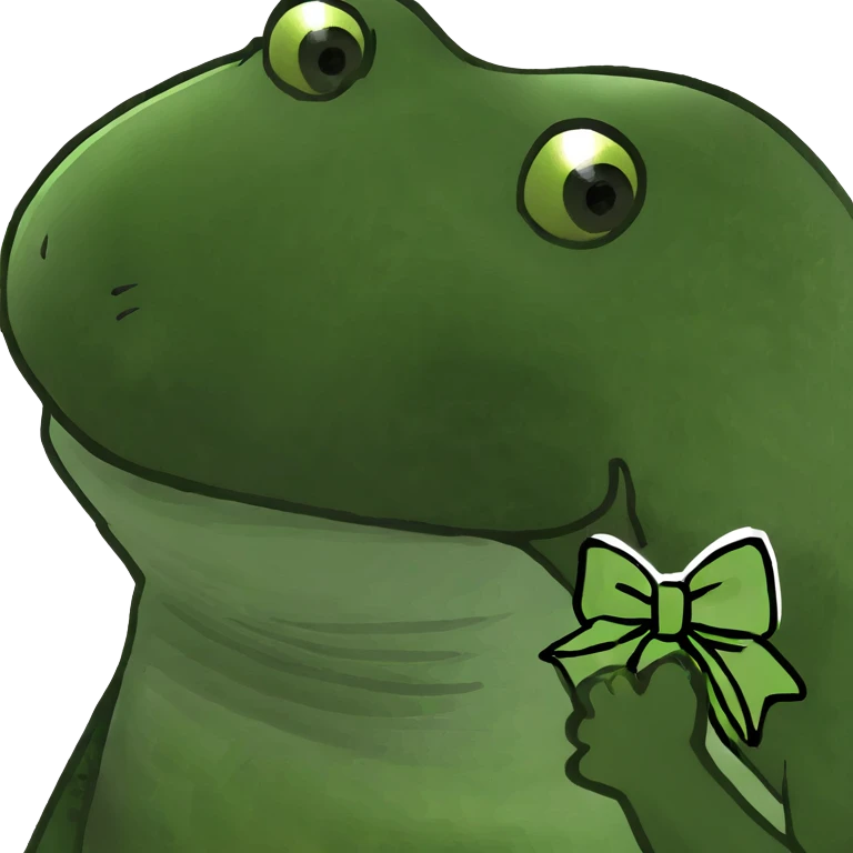 Light green bow emoji