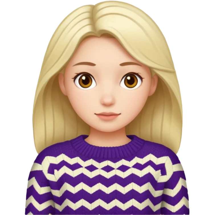 Knitted girl emoji