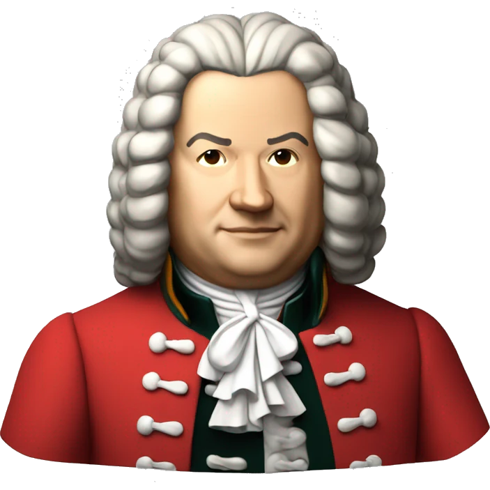 johann sebastian bach with red jacket emoji