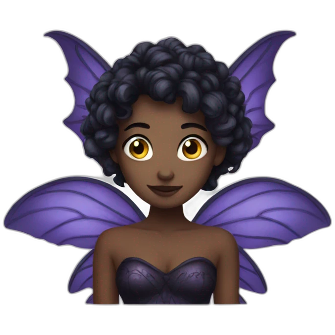 Dark fairy emoji